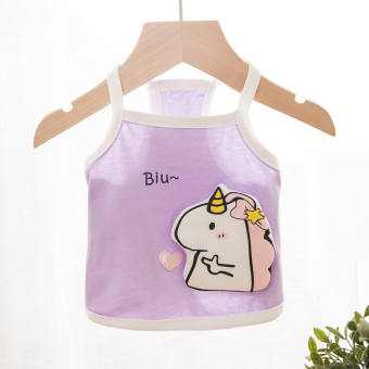 Quần Áo Dễ Thương Cho Chó Váy Trái Cây Mèo Cún Con Nữ Terno Áo Ba Lỗ Mỏng Mùa Hè Shih Tzu