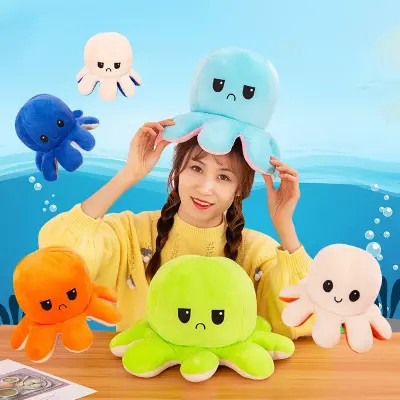 Bạch tuộc cảm xúc , bạch tuộc 2 mặt cute, bạch tuột cảm xúc bông hàn quốc siêu mịn