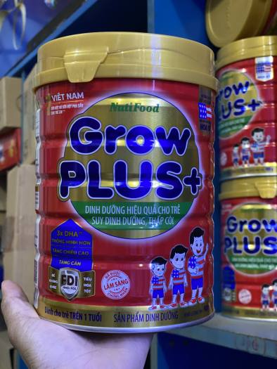 Sữa bột Nuti Grow Plus Đỏ 900g ( Mẫu Mới )