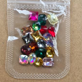 Túi đá khối trang trí móng nail mi