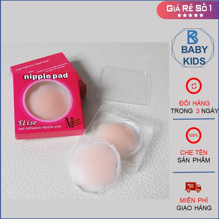 Bộ 2 miếng dán nhũ hoa silicon hộp đỏ, hộp 2 miếng silicon dán ngực đầu ti - hộp dán nhũ hoa đỏ