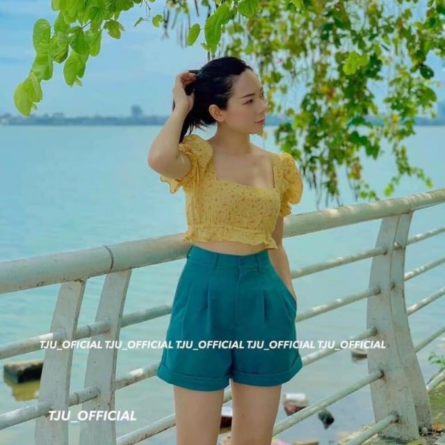 Quần short nữ, quần sooc nữ gập gấu siêu sang