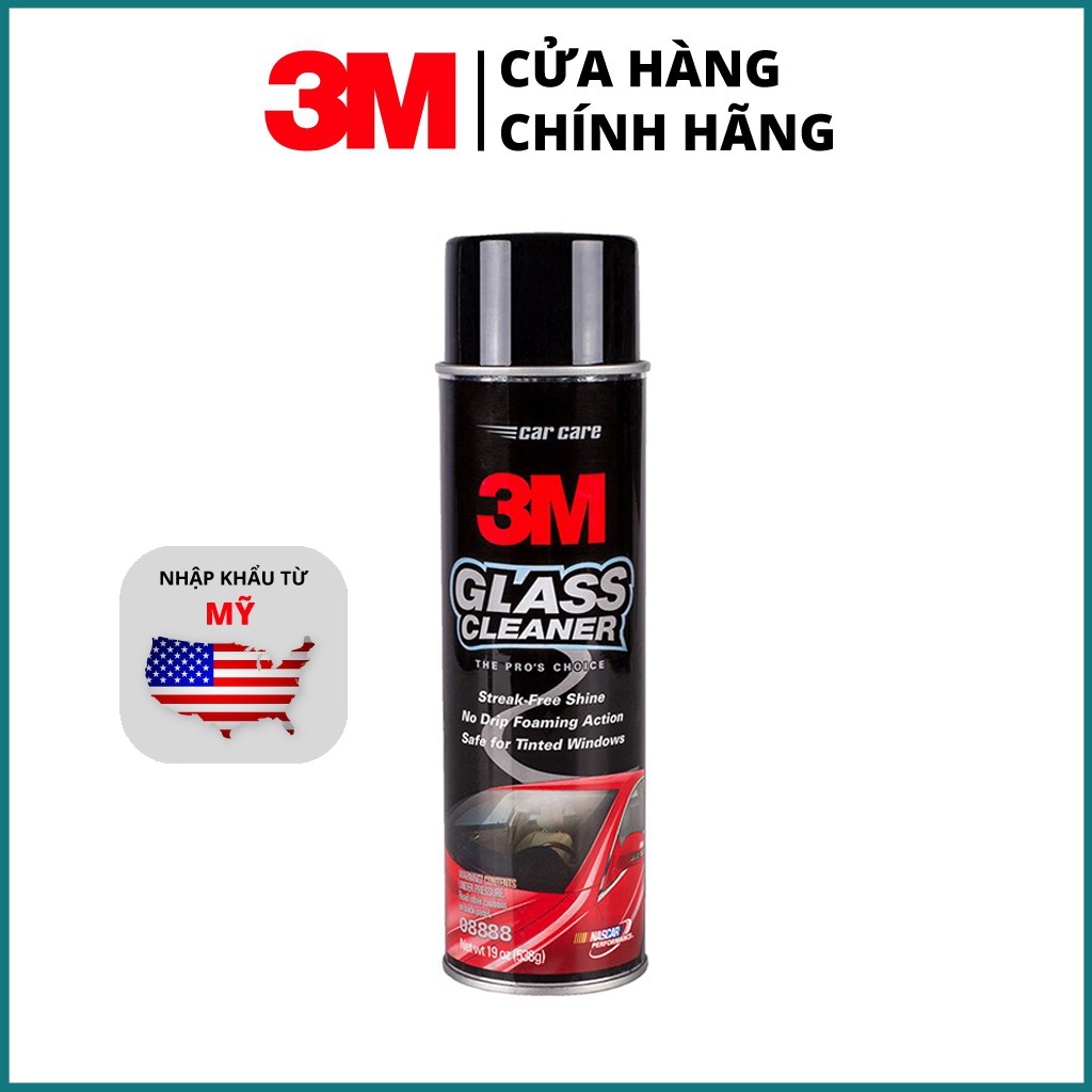 Dung dịch rửa kính và vệ sinh kính xe hơi 3M Glass Cleaner 08888