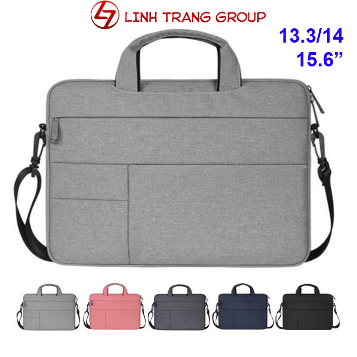 Túi chống sốc có dây đeo và 6 túi phụ cho laptop, MacBook - Oz02