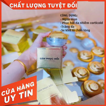 Kem Nhân Sâm Collagen Phục Hồi Mặt ( Trắng da - Ngừa Mụn - Phục Hồi Da Nhiễm corticoid - Se Khít Lỗ Chân Lông )