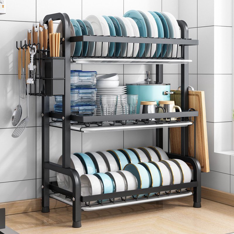 Kệ để bát đũa 2-3 tầng. kệ 2 tầng 52x24x44,5cm; kệ 3 tầng 61x23,5x43cm. kệ nhà bếp sắt sơn tĩnh điện cao cấp.