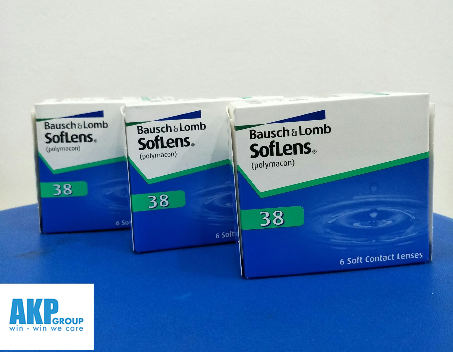 Kính áp tròng không màu 3 tháng Soflens 38 Bausch & Lomb- lens không màu MỸ USA cận -1.00 đến -9.00 độ