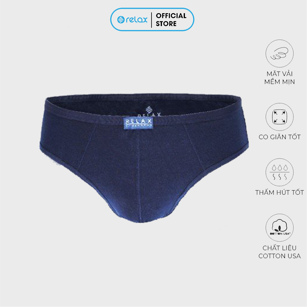 Quần lót nam brief rl003 quần sịp nam thoáng mát mềm mại cao cấp, co giãn tốt thiết kế tinh tế ôm gọn - relax family