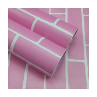TERBARU Wallpaper Sticker Dinding Kamar & Ruang Bata Bakar Kombinasi Coklat Panjang 8Meter x Lebar 45cm