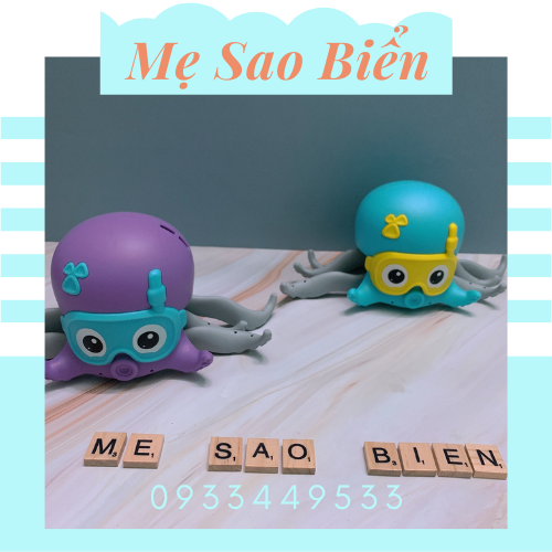 Đồ chơi Bạch tuột vặn cót cho bé đồ chơi nhà tắm