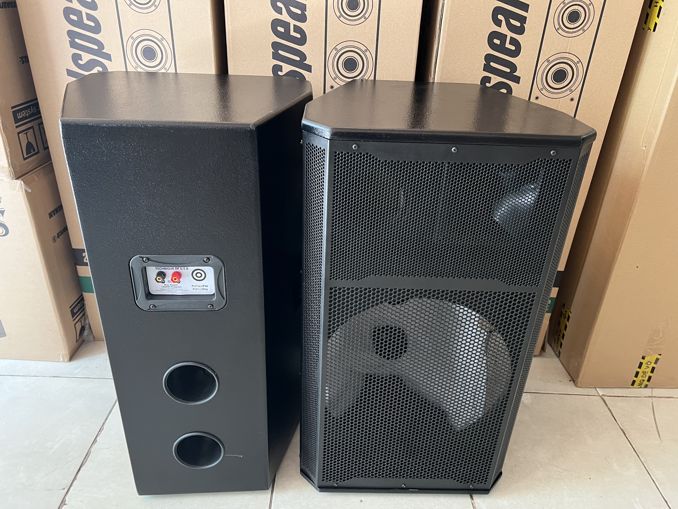 Vỏ thùng loa 4 tấc thùng sơn Hải Triều - 1 cặp