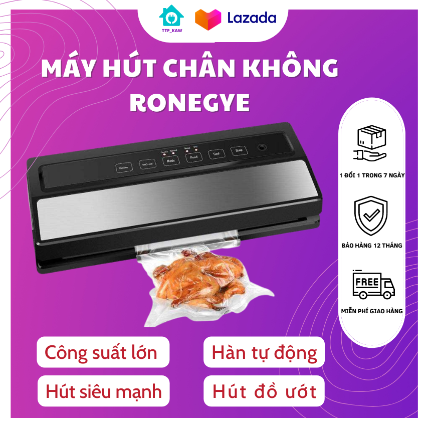 Máy hút chân không Emilya Ronegye (Tặng kèm số túi hút trị giá khoảng 50K) - Hàng xịn của Agiadep.com