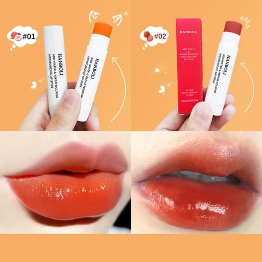 Son dưỡng môi có màu tự nhiên giúp mềm mịn môi