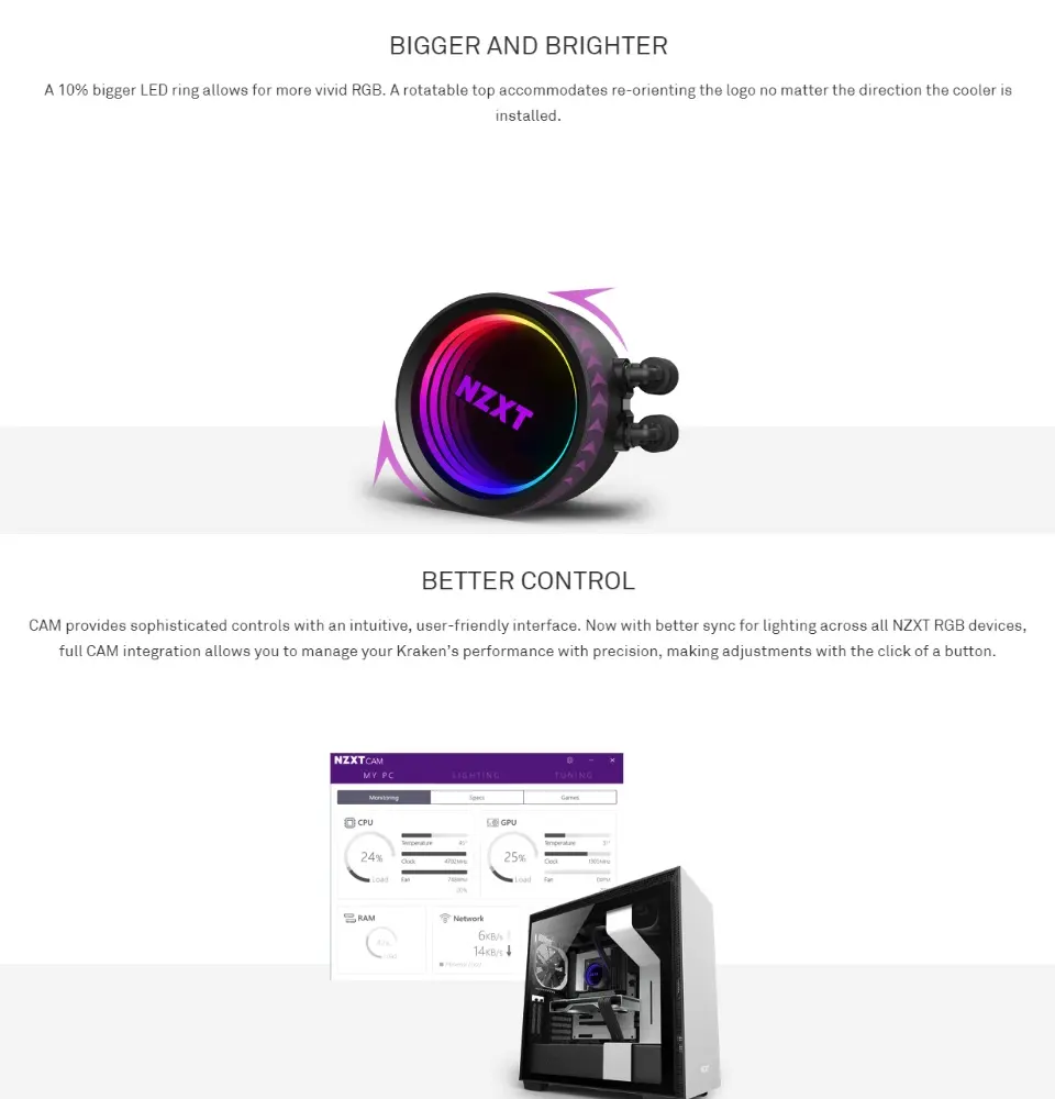 Get Nzxt Kraken X53 240Mm Liquid Cooler Pics