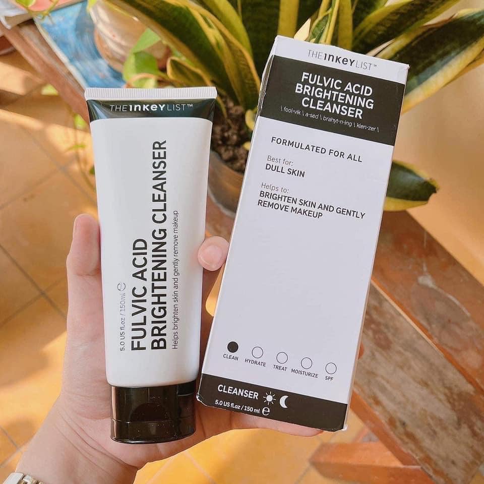 Sữa rửa mặt the inkey list fulvic acid brightening cleanser 150ml
