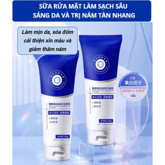 Sữa rửa mặt dưỡng trắng, sữa rửa mặt AOFSE sáng da chống nám tàn nhang giúp da trắng mịn 120g