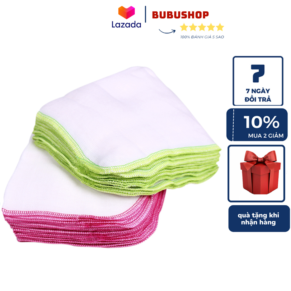 Khăn sữa cho bé sơ sinh 4 lớp chất liệu khăn vải xô cotton 100%  khăn lau mặt cho bé trai bé gái thấ