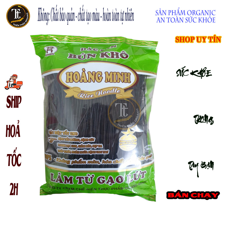 Bún gạo lức đen thực dưỡng 500gr HCM