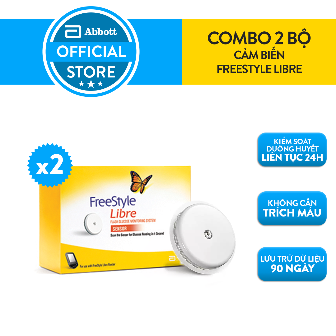 Combo 2 cảm biến đo đường huyết liên tục FreeStyle Libre