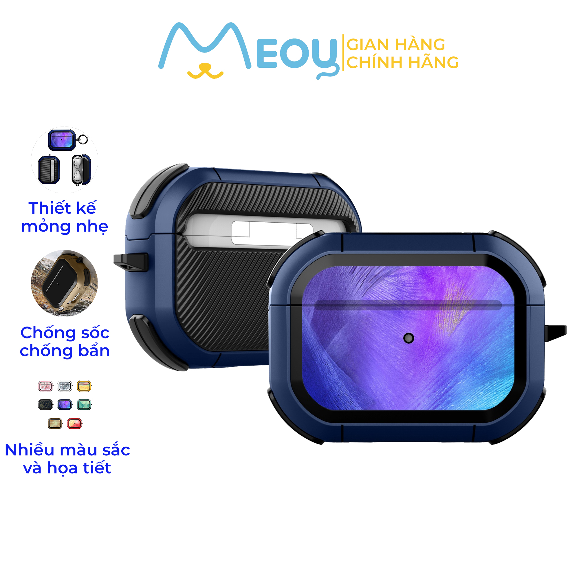 Ốp airpods pro Chống Bẩn cho airpods 1/2/3 và airpods Pro - Case airpods 3 Thiết kế chắn chắn, Chống sock, Chống bẩn cho airpod