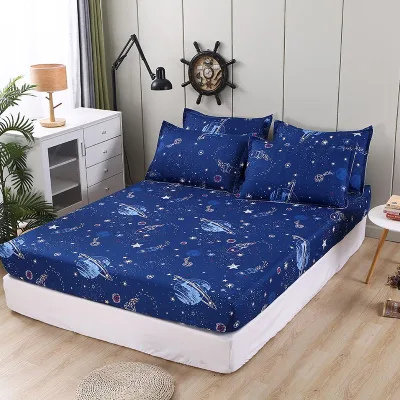 Unicorn Bedsheet Fitted Cadar Single Size Queen Size Bed Sheet King Super Single Bed Polyester Mattress Protector (13)