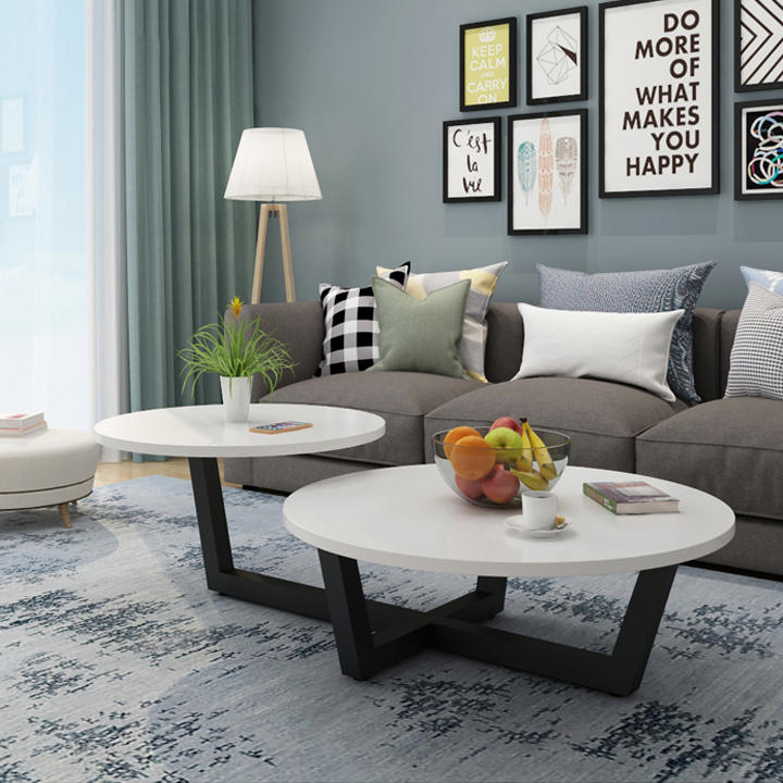 Bàn trà sofa, bàn trà đôi bàn trà decor phòng khách chất liệu gỗ phong cách hiện đại.