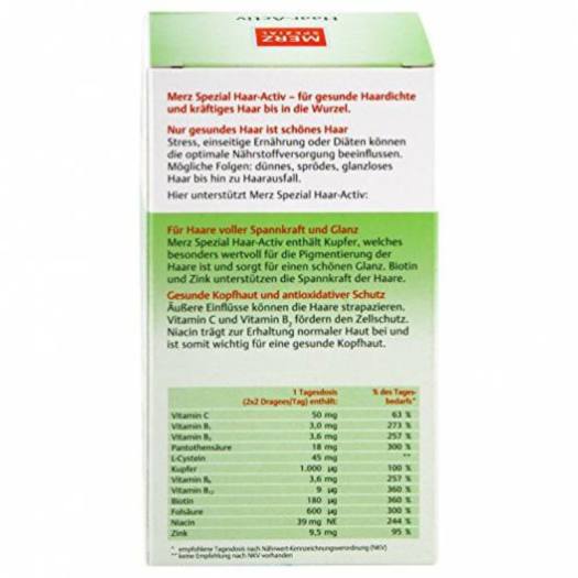 THUỐC MỌC TÓC MERZ SPECIAL HAAR ACTIV