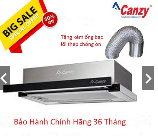Máy hút mùi canzy cz 517 syp - máy hút mùi âm tủ 60-70cm