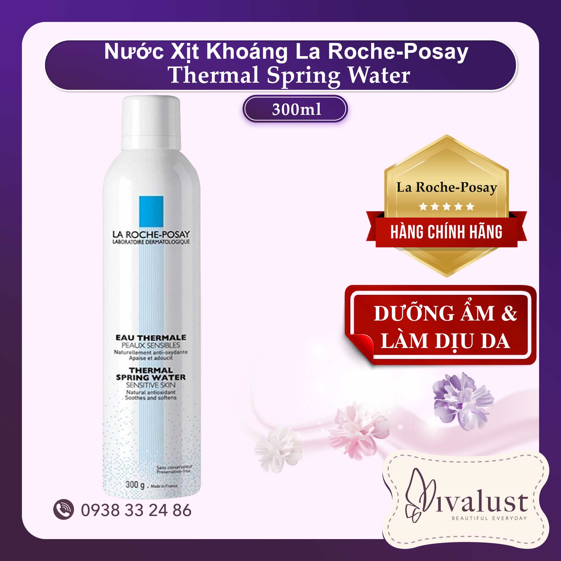 Nước xịt khoáng la roche-posay thermal spring water - làm dịu và bảo vệ da