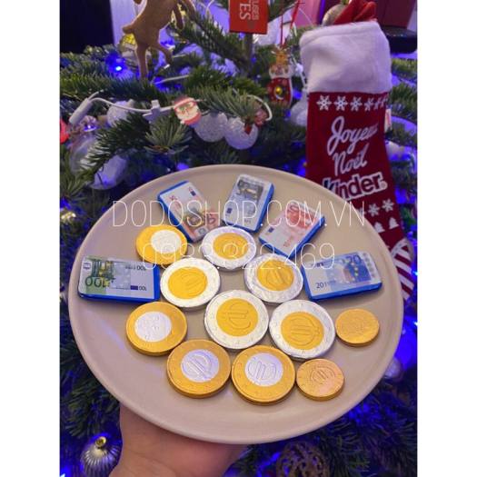 Socola Pháp hình đồng tiền euro- hàng chuẩn pháp