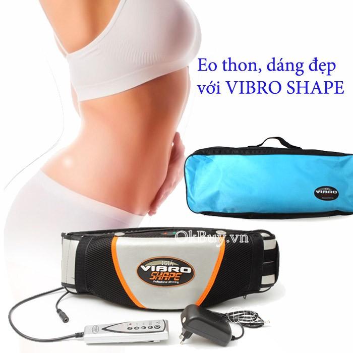 Đai massage giảm mỡ bụng vibro shape chính hãng giá rẻ, đánh tan mỡ thừa trên toàn cơ thể đặc biệt là mỡ vùng bụng. giúp thư giãn giảm đau nhức mỏi. giá giảm -50%