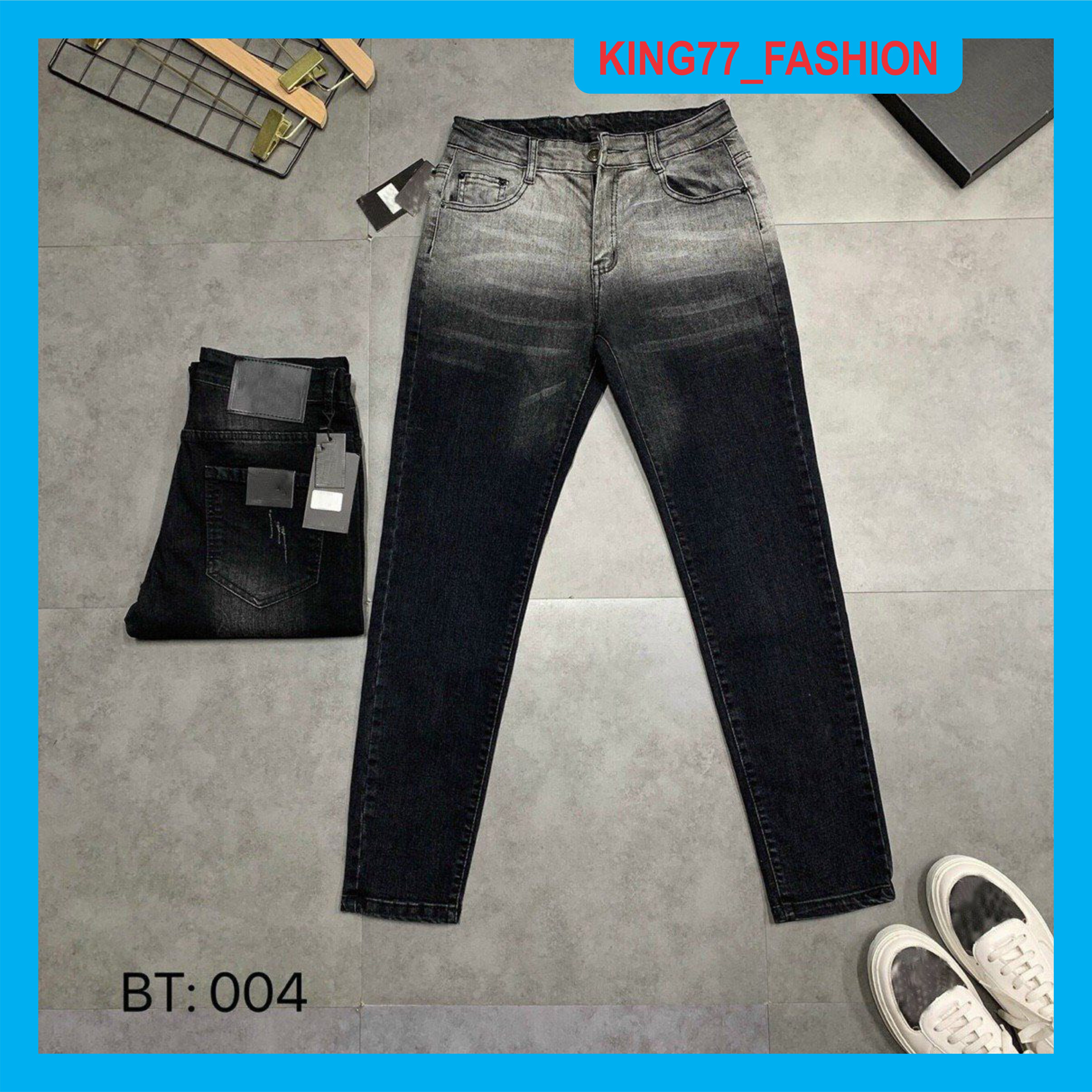[FREESHIP+VIDEO] Quần jean nam cao cấp loang màu hàng QUẢNG CHÂU chất bò co dãn vải dày mẫu mới giá rẻ KING77_FASHION