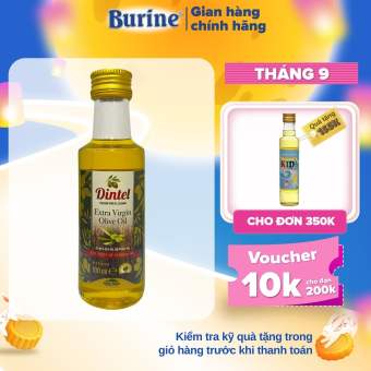 Dầu ăn dặm cho bé - Dầu Olive Dintel Extra Virgin Olive Oil nhập khẩu Tây Ban Nha 100ml