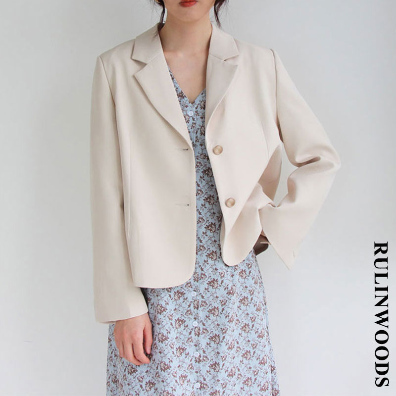 RULINWOODS [HÀNG CAO CẤP] 5 màu Blazer nữ Blazer dài tay hàn quốc
