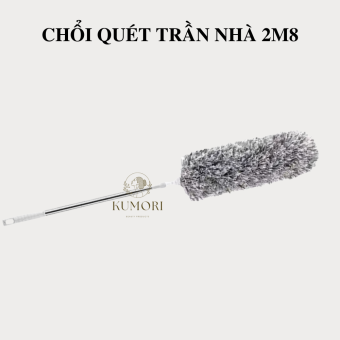 CHỔI QUÉT TRẦN NHÀ 2.8M cây cọ quét bụi kéo dài 2m8 vệ sinh đồ trên cao quét mạng nhện chổi dài lau chùi quạt trần KUMORI STORE