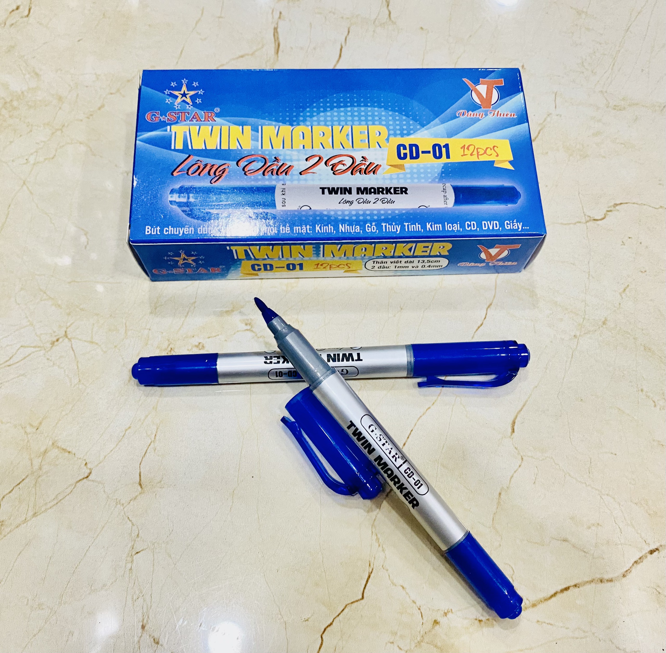 Bút lông dầu 2 đầu gstar cd01