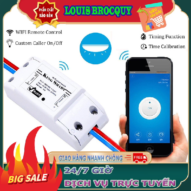 Công tắc thông minh Sonoff Basic điều khiển từ xa qua WIFI 3G 4G(Sử dụng Smart Life App)