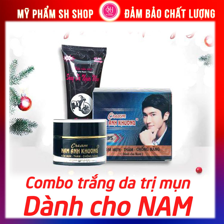 Kem thâm mụn dành cho Nam Nam Anh khương liền sẹo, dưỡng trắng da căn bóng