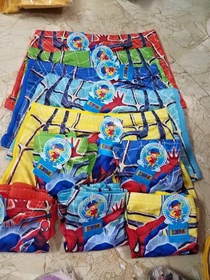 Combo 10 quần lót đùi in hình siêu nhân cho bé trai