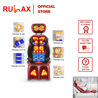 Ghế Đệm Massage Toàn Thân, Ghế Massage Hồng Ngoại, Ghế Massage Kèm Massage Chân Hiệu Rulax