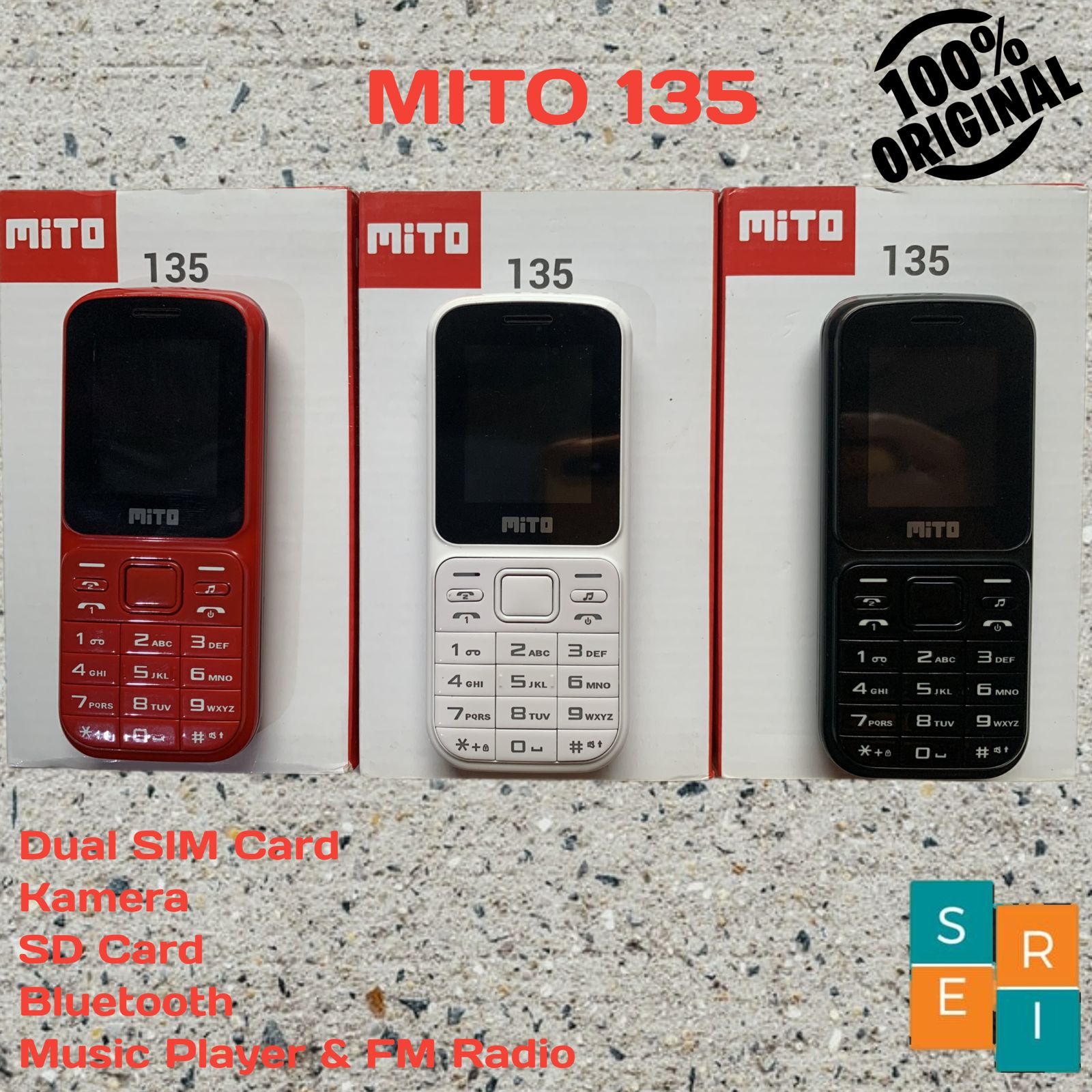 HP MITO 135 Promo Handphone Murah Cuci Gudang (BUKAN SMARTPHONE/ BUKAN ANDROID) Harga 125,000 rupiah*Gratis Ongkir