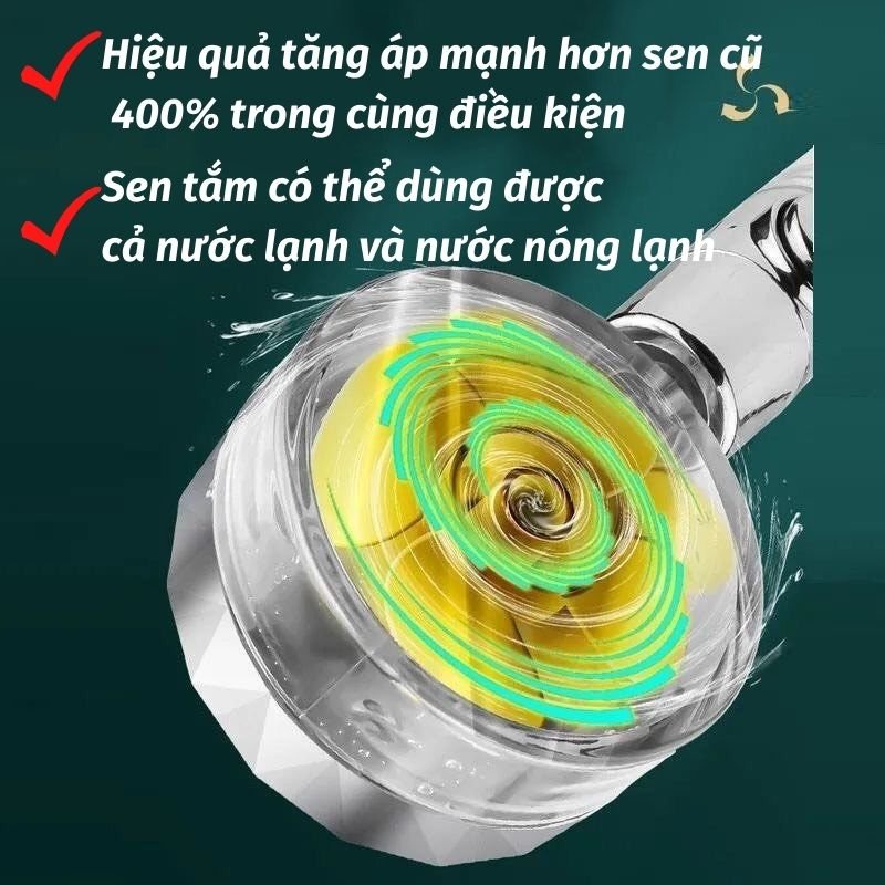 Vòi hoa sen tăng áp vòi sen inox 304 không gỉ cao cấp