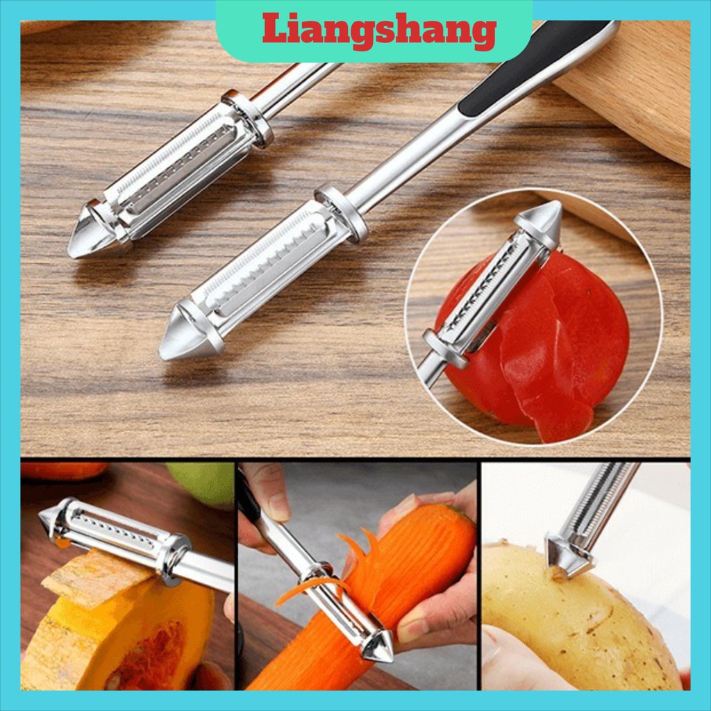 Nạo rau củ quả Inox/Nạo quả cao cấp đa năng 4 in 1