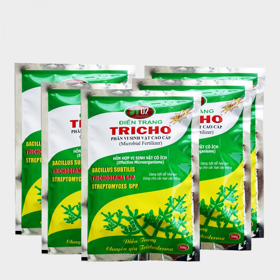 Nấm đối kháng trichoderma điền trang ủ phân bón, trộn đất trồng cây, đối kháng nấm bệnh gói 500 gram