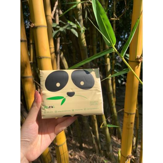 THÙNG 30 GÓI GIẤY ĂN GẤU TRÚC YCOOL KHĂN GIẤY TRE GÓI 300 TỜ 4 LỚP SIÊU DAI, SIÊU MỀM