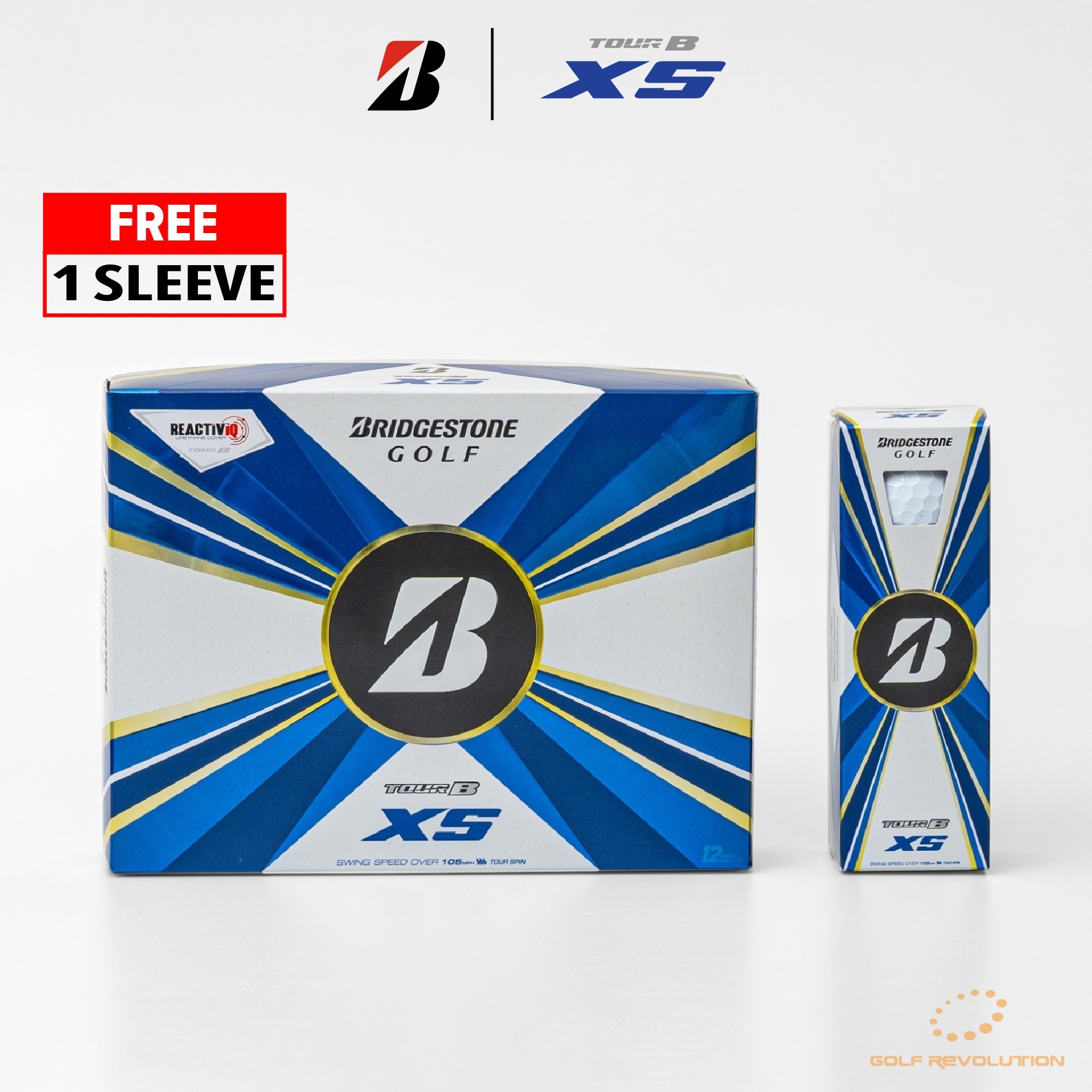 ลูกกอล์ฟ Bridgestone Golf - 2022 TourB XS White, ซื้อ 2 แถม 1, Price: 1,790 THB/dz (Promotion : Buy2, Free1) ราคา 3,580 บาท*ส่งฟรี