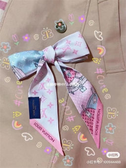 2021 Phụ Nữ LV Khăn Quàng Cổ Twilly LV Dành Cho Tóc Và Túi, Băng Đô Khăn Lụa Nữ Khăn Quàng Cổ Dài Mỏng Twilly Buộc Tóc Đuôi Ngựa Bện