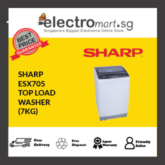 sharp 7kg top load washer shp esx705