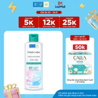 Nước tẩy trang sạch sâu cho da mụn, nhạy cảm Hada Labo Micellar Water Acne Care 240ml