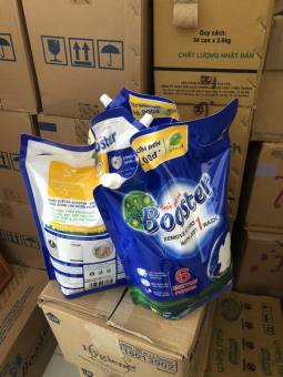 Nước giặt xả Booster Hương Hoa Thiên Nhiên 3.7Kg/túi hàng xuất khẩu Nhật Bản, Châu Âu